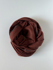 The Brick & Slate Scarf ( Finish: Smooth Matte Body with Fine Colored Edge | Raw Edge ).