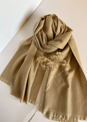 The Classic Camel Scarf ( Finish: Micro-Check or Waffle Weave| Raw Edge ).