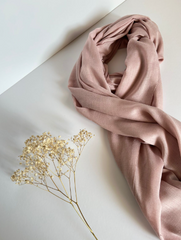 The Vintage Rose Scarf ( Fabric: Premium Lightweight linen | Finish Raw Edge ).