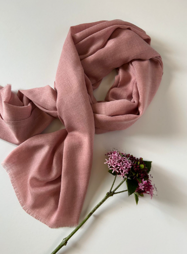 The Soft Blush Scarf ( Fabric: Premium Lightweight linen | Finish Raw Edge ).